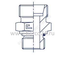 Штуцер FE DL12 BSP 1/4 (корпус) 100531.1