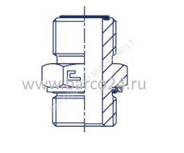 Прямые BSP Уплотнение тип H 90