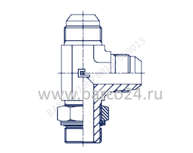 Штуцера L-образные UNF/UN-2A, уплотнение тип G